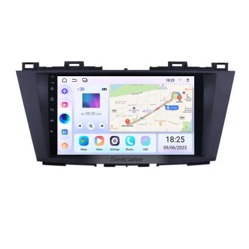 9 inch Android 13.0 GPS Navigation System for 2009 2010 2011 2012 Mazda 5 with Radio HD 1024*600 Touch Screen support DVR TV Video WIFI OBD2 Bluetooth USB Backup Camera Steering Wheel control Mirror link 