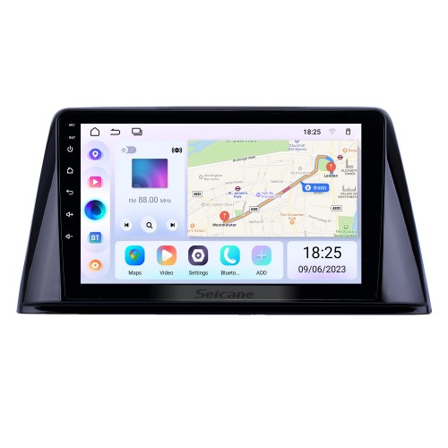 HD Touchscreen 9 inch Android 14.0 GPS Navigation Radio for 2016-2018 Peugeot 308 with Bluetooth support Carplay Rearview Camera