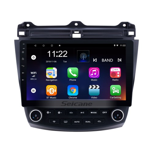 For 2003 2004 2005 2006 2007 Honda Accord 7 Radio Android 10.0 HD Touchscreen 10.1 inch GPS Navigation System with Bluetooth support Carplay DVR