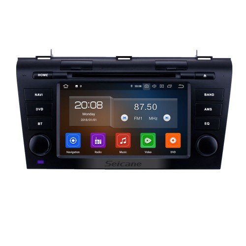 7 inch Android 12.0 GPS Navigation Radio for 2007-2009 Mazda 3 with HD Touchscreen Carplay Bluetooth support Rear camera Digital TV