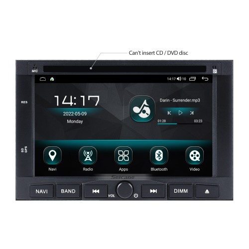 Android 10.0 2008-2013 PEUGEOT 5008 HD Touchscreen Radio DVD GPS Navigation System with Wifi Bluetooth OBD2 DAB+ DVR Mirror Link Steering Wheel Control Backup Camera  