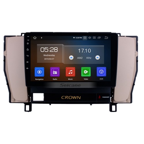 9 inch 2010 2011 2012 2013 2014 Toyota old crown LHD Android 11.0 HD Touchscreen auto stereo GPS Navigation System Bluetooth FM/AM Radio Support 3G/4G WIFI Steering Wheel Control DVR OBD II