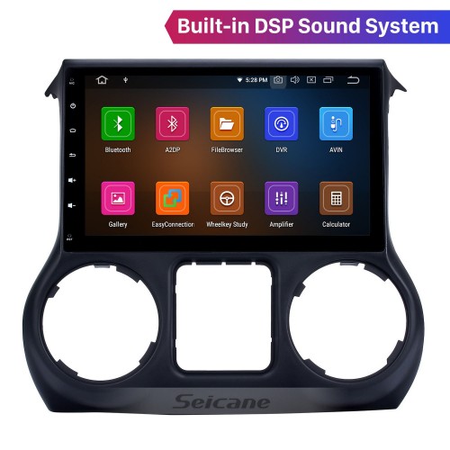 10.1 Inch Android 11 Touchscreen Radio For 2011-2017 JEEP Wrangler Bluetooth Music GPS Navigation Built-in Carplay Support DAB+ OBDII USB TPMS WiFi Steering Wheel Control 