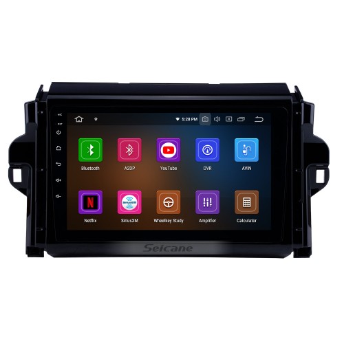 9 inch OEM Android 11.0 HD Touchscreen Head Unit GPS Navigation System For 2015-2018 TOYOTA FORTUNER/ COVERT with USB Support /4G WIFI Rearview Camera DVR OBD II 