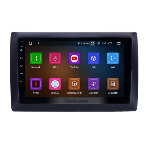 Android 10.0 9 inch GPS Navigation Radio for 2010 Fiat Stilo with HD Touchscreen Carplay Bluetooth Mirror Link support TPMS Digital TV