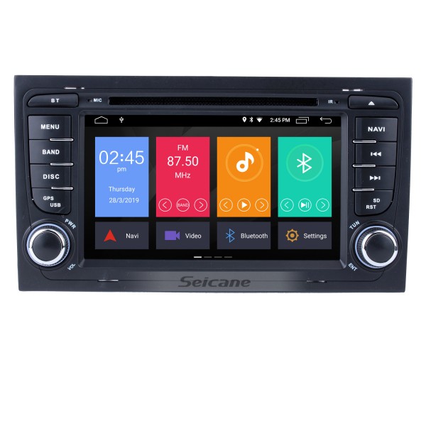 HD 1024*600 Multi-touch Screen Android 10.0 DVD Navigation Head Unit for 2013 2014 2015 SEAT EXEO with Radio Tuner 4G WiFi Bluetooth Music Mirror Link OBD2 AUX DVR