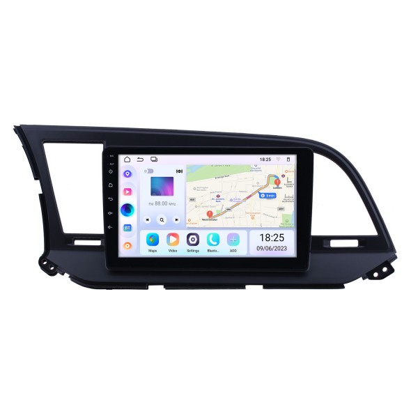 9 inch HD Touchscreen Android 13.0 Radio GPS Navi head unit Replace for 2016 Hyundai Elantra LHD Support USB WIFI Radio Bluetooth Mirror Link DVR OBD2 TPMS Aux