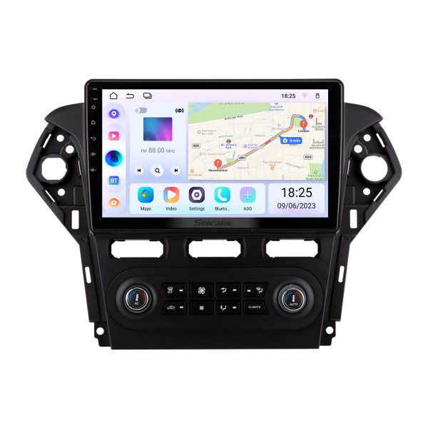 10.1 inch Android 14.0 for 2011-2013 Ford Mondeo Zhisheng AUTO AC Radio GPS Navigation System With HD Touchscreen Bluetooth support Carplay OBD2