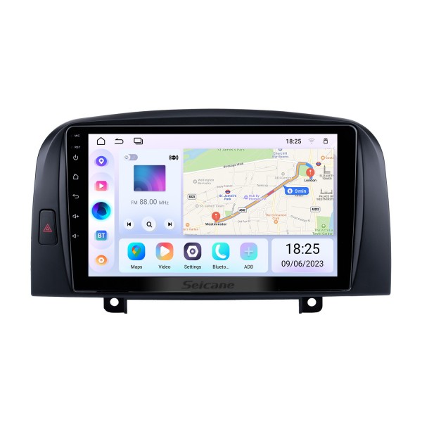 For 2006 Hyundai Sonata 2004-2008 Hyundai Nf Yu Xiang Radio 9 inch Android 14.0 HD Touchscreen GPS Navigation System with Bluetooth support Carplay OBD2