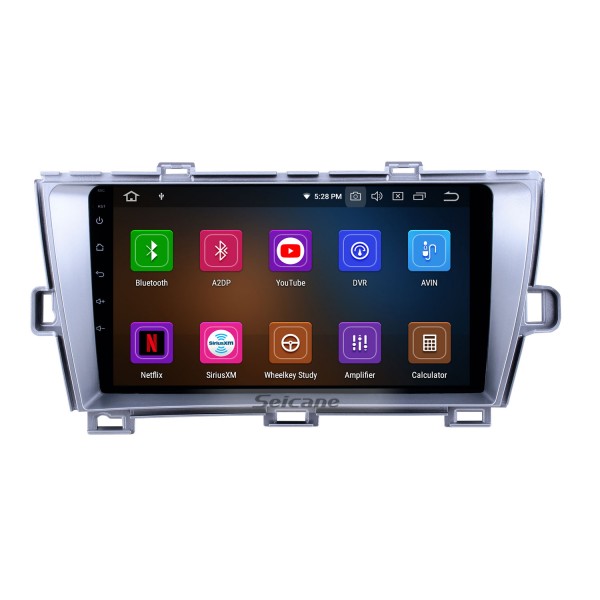 2009-2013 Toyota Prius RHD Android 11.0 9 inch GPS Navigation Radio Bluetooth HD Touchscreen USB Carplay support DVR DAB+ OBD2 SWC