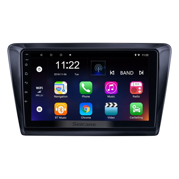 Android 10.0 HD Touchscreen 9 inch for 2017 Skoda Rapid Radio GPS Navigation System with Bluetooth support Carplay Rear camera