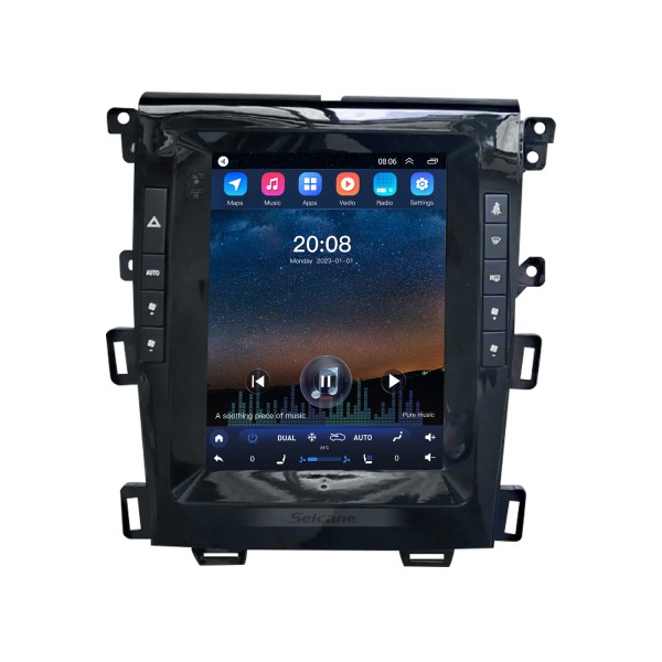 9.7 Inch HD Touchscreen for 2015-2018 Ford Edge Low End Stereo Car Radio Bluetooth Carplay Stereo System Support AHD Camera