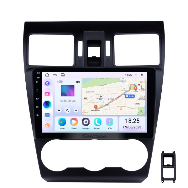 9 Inch Android 12.0 Touchscreen Bluetooth Radio for 2013 2014 Subaru XV Impreza Forester with GPS Navigation WIFI support Backup Camera DVR OBDII TPMS