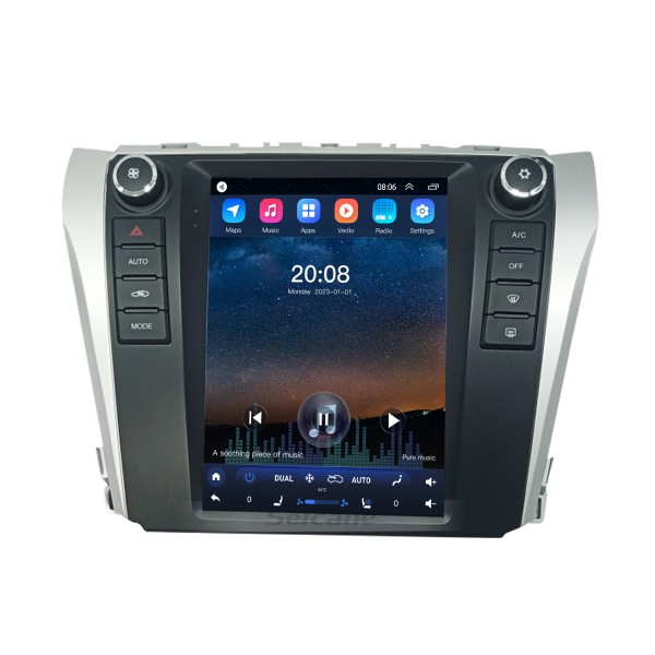 9.7 Inch Android 10.0 for 2012-2016 Toyota Camry GPS Car Stereo with 36EQ DSP Built-in Carplay support 4G WIFI Digital TV AHD Camera DAB+