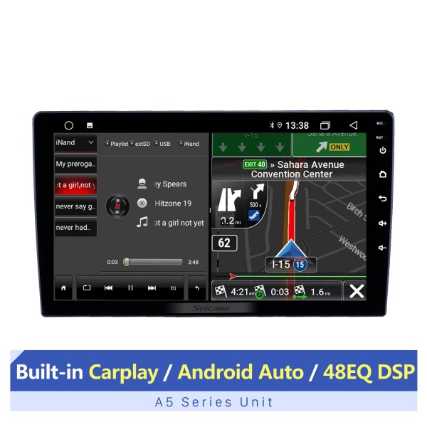 OEM 10.1 inch Android 13.0 Radio for 2006-2015 TOYOTA LAND CRUISER Bluetooth HD Touchscreen GPS Navigation AUX USB support Carplay DVR OBD Rearview camera