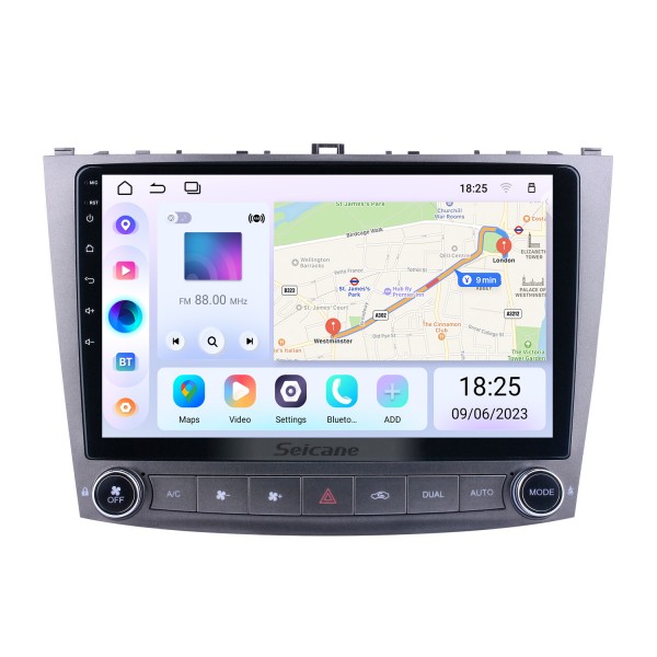 For Lexus IS250 Radio 10.1 inch Android 10.0 HD Touchscreen GPS Navigation System with WIFI Bluetooth support Carplay TPMS