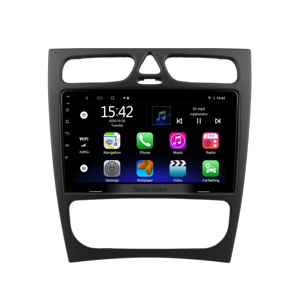 9 Inch OEM Android 4.4 Radio Capacitive Touch Screen For 2006-2011 Mercedes-Benz CLK W209 CLS W219 Support 3G WiFi Bluetooth GPS Navigation system TPMS DVR OBD II AUX Headrest Monitor Control Video Rear camera USB SD