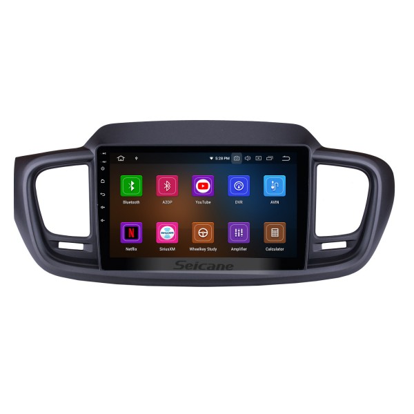 9 Inch Android 12.0 GPS navigation system Radio for 2015 2016 Kia Sorento LHD with Mirror link HD 1024*600 touch screen OBD2 DVR Rearview camera TV 1080P Video 3G WIFI Steering Wheel Control Bluetooth USB 