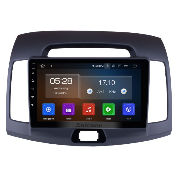 OEM Upgrade 9 inch Android 11.0 GPS Navigation Radio for 2008 2009 2010 Hyundai Elantra HD Touchscreen WIFI Bluetooth Digital TV SWC FM Carplay USB