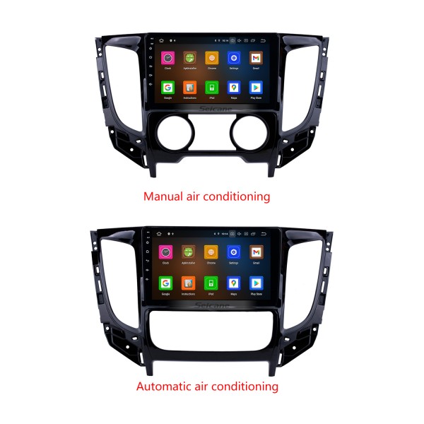 9 inch Android 12.0 2015 Mitsubishi TRITON Manual A/C HD Touchscreen GPS Navigation Radio with USB Carplay Bluetooth WIFI support 4G DVD Player