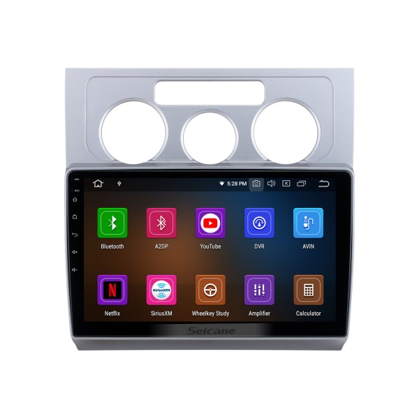 Android 11.0 For 2004-2008 Volkswagen Touran Auto A/C Radio 10.1 inch GPS Navigation System with Bluetooth HD Touchscreen Carplay support DSP