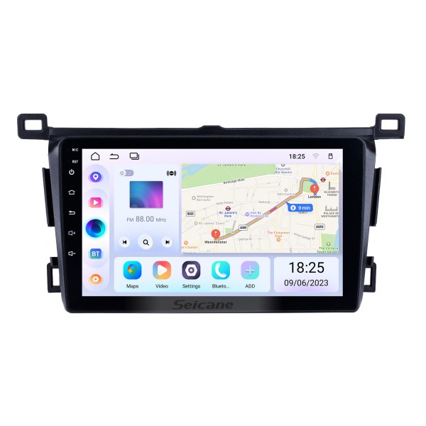 Aftermarket 9 inch 2013-2018 Toyota RAV4 Right hand driving GPS Navigation System Android 10.0 Radio Touch Screen support TPMS DVR OBD Mirror Link Bluetooth 3G WiFi 