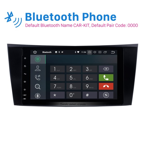 OEM Android 9.0 Aftermarket Radio Navigation Bluetooth for 2004-2011 Mercedes Benz CLS W219 CLS350 CLS500 CLS55 with 3G WiFi DVD Auto A/V Mirror Link OBD2
