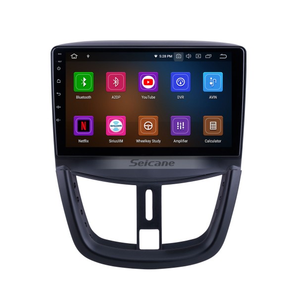 OEM 9 inch Android 11.0 for 2008 2009 2010-2014 Peugeot 207 Radio Bluetooth AUX HD Touchscreen GPS Navigation Carplay support TPMS