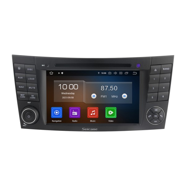 7 inch 2002-2008 Mercedes Benz W211 Android 12.0 GPS Navigation Radio Bluetooth HD Touchscreen AUX WIFI Carplay support DAB+ 1080P TPMS
