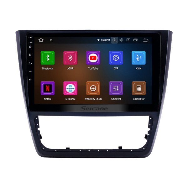 10.1 inch Android 9.0 Radio for 2014-2018 Skoda Yeti Bluetooth Touchscreen GPS Navigation Carplay USB support TPMS DAB+ DVR