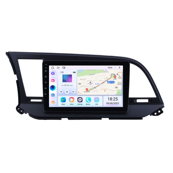9 inch HD Touchscreen Android 14.0 Radio GPS Navi head unit Replace for 2016 Hyundai Elantra Support USB WIFI Radio Bluetooth Mirror Link DVR OBD2 TPMS Aux