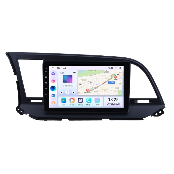 9 inch HD Touchscreen Android 13.0 Radio GPS Navi head unit Replace for 2016 Hyundai Elantra LHD Support USB WIFI Radio Bluetooth Mirror Link DVR OBD2 TPMS Aux