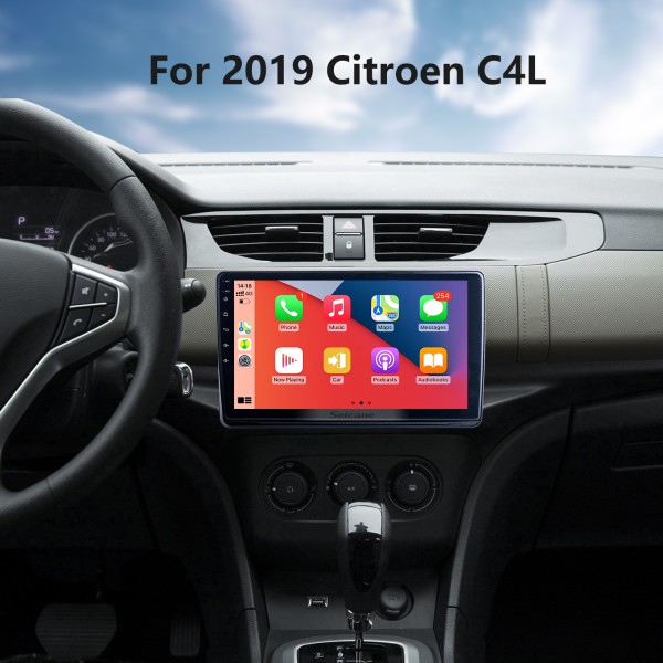 For 2019 Citroen C4L Radio 10.1 inch Android 14.0 HD Touchscreen GPS Navigation System with Bluetooth support Carplay TPMS