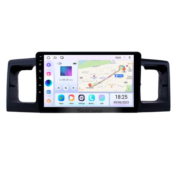 OEM 9 inch Android 14.0 Radio for 2005-2013 Toyota Corolla BYD F3 Bluetooth HD Touchscreen GPS Navigation support Carplay Rear camera