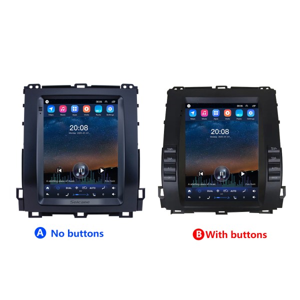 HD Touchscreen For 2002-2007 2008 2009 Toyota Prado Android 9.1 9.7 inch GPS Navigation Radio WIFI Bluetooth support TPMS Digital TV Carplay