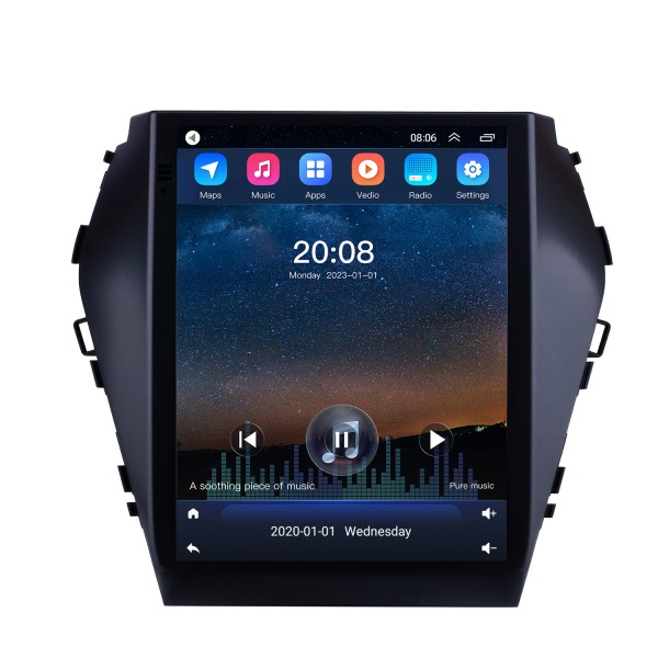 2015 2016 2017 Hyundai Santafe IX45 9.7 inch HD Touchscreen Android 9.1 Radio GPS Navigation Bluetooth FM AUX WIFI Mirror Link support Rearview Camera Digital TV OBD2 DVD TPMS