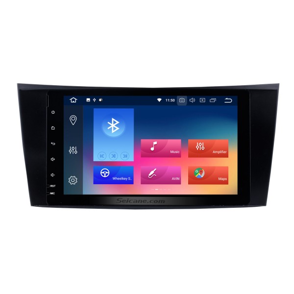 Pure Android 9.0 Capacitive Touch Screen DVD GPS Navigation for 2002-2008 Mercedes Benz E W211 E200 E220 E230 E240 E270 E280 E300 E320 with Radio RDS 3G WiFi Bluetooth Mirror Link OBD2