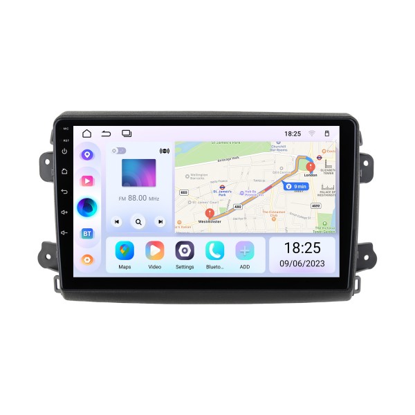 OEM 9 inch Android 14.0 for 2021 2022 2023 2024 FIAT DUCATO Radio Bluetooth HD Touchscreen GPS Navigation System support Carplay DAB+