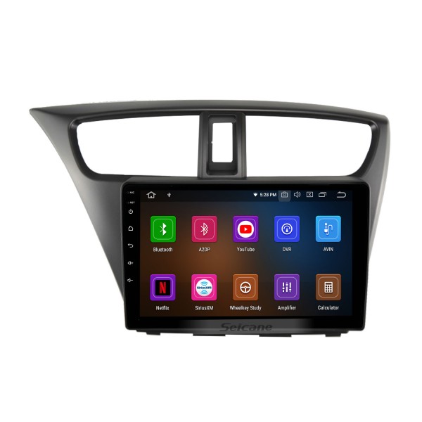 For HONDA CIVIC LHD EUROPEAN VERSION 2012 Radio Android 11.0 HD Touchscreen 9 inch GPS Navigation System with WIFI Bluetooth support Carplay DVR