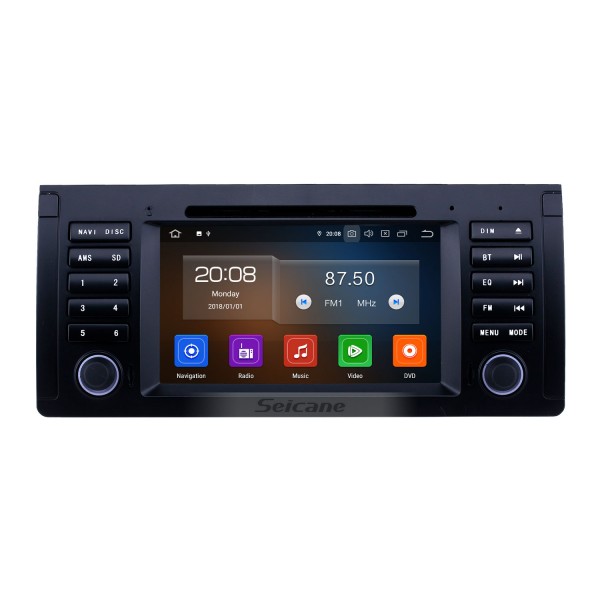 7 inch Android 11.0 GPS Navigation Radio for 1996-2003 BMW 5 Series E39 with Bluetooth Wifi HD Touchscreen Carplay support Digital TV OBD2