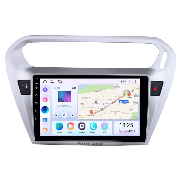 9 Inch Android 14.0Touch Screen radio Bluetooth GPS Navigation system For 2013 2014 2015 Citroen Elysee Peguot 301 support TPMS DVR OBD II USB SD  WiFi Rear camera Steering Wheel Control
