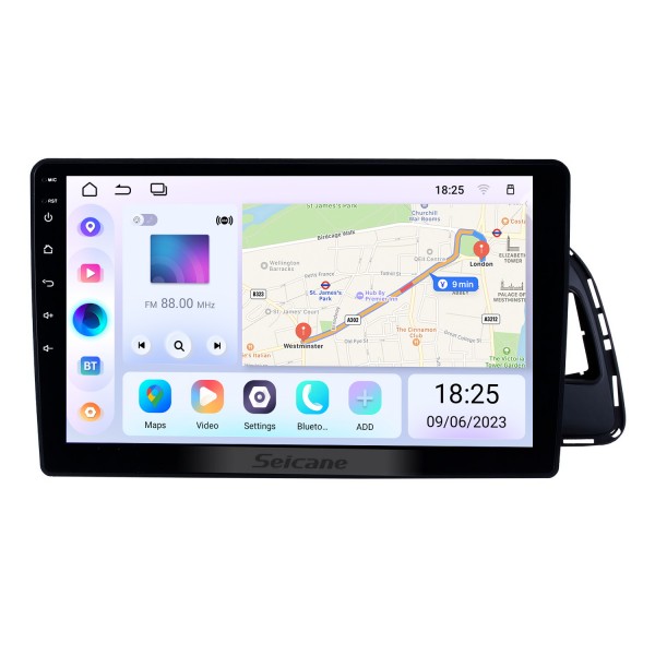 10.1 inch Android 14.0 for 2010-2017 AUDI Q5 Stereo GPS navigation system with Bluetooth Touch Screen support Rearview Camera