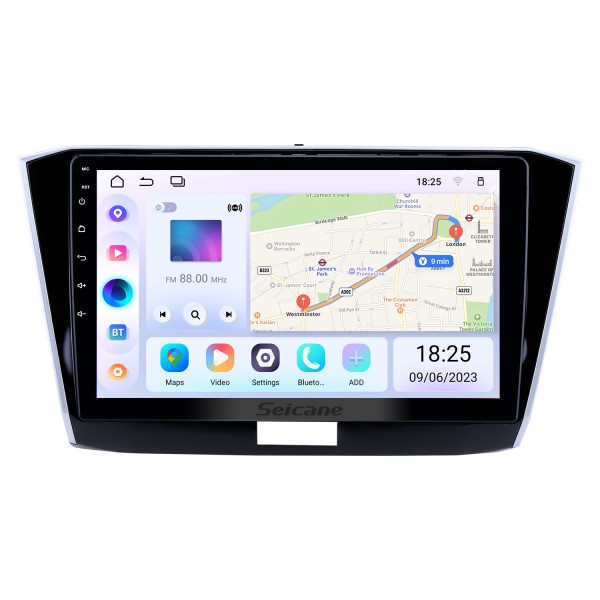 10.1 inch Android 14.0 GPS Navigation Radio for 2016-2018 VW Volkswagen Passat with HD Touchscreen Bluetooth USB support Carplay TPMS