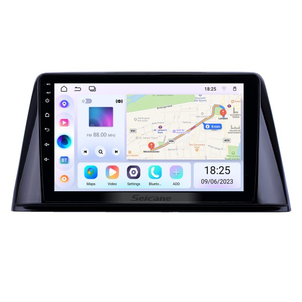 HD Touchscreen 9 inch Android 14.0 GPS Navigation Radio for 2016-2018 Peugeot 308 with Bluetooth support Carplay Rearview Camera
