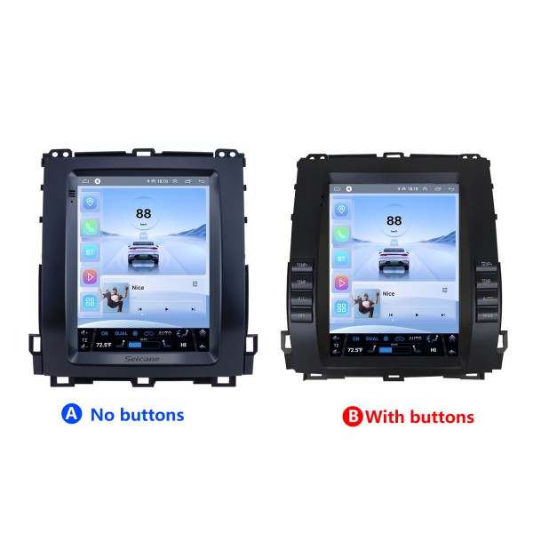 HD Touchscreen For 2002-2007 2008 2009 Toyota Prado Android 9.1 9.7 inch GPS Navigation Radio WIFI Bluetooth support TPMS Digital TV Carplay
