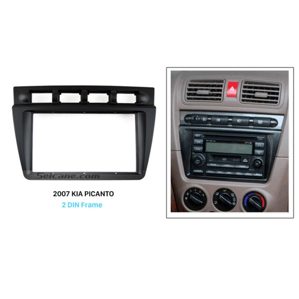 Black Double Din 2004 2005 2006 2007 2008 KIA PICANTO Car ...