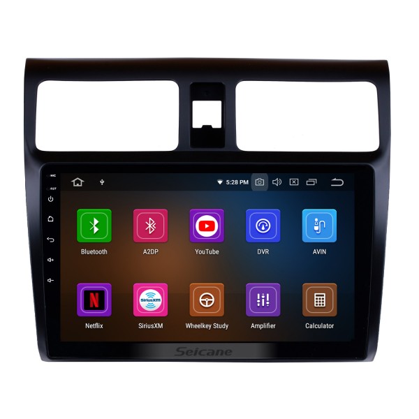 Aftermarket Radio 10.1 inch Android 10.0 GPS Navigation For 2005-2010 SUZUKI SWIFT Mirror Link Bluetooth WIFI Audio Support Rearview Camera 1080P Video DVR DAB+ DVD Player