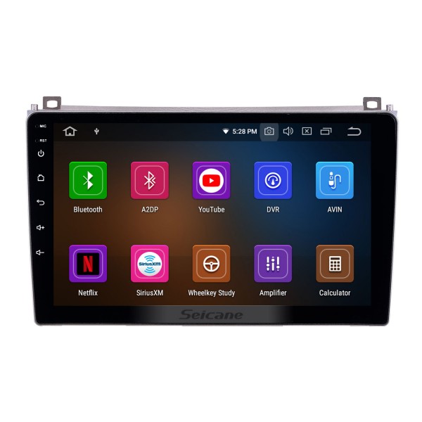 Android 11.0 9 inch GPS Navigation Radio for 2006-2010 Proton GenⅡ with HD Touchscreen Carplay Bluetooth WIFI USB AUX support Mirror Link OBD2 SWC