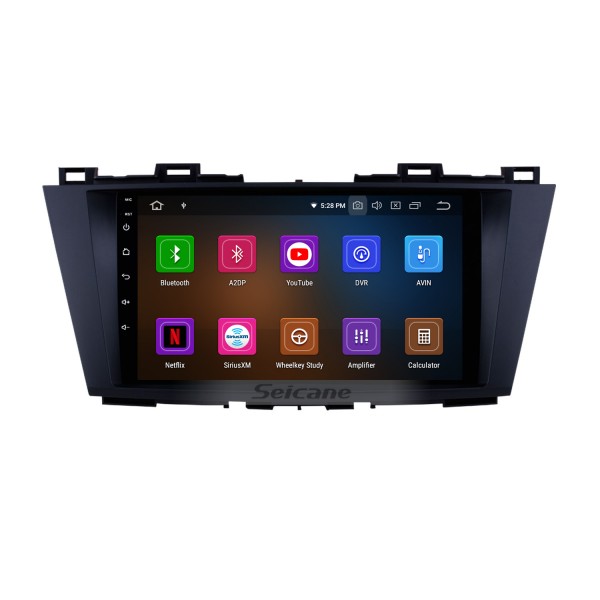 9 inch For 2009 2010 2011 2012 Mazda 5 Android 11.0 HD Touchscreen GPS Navigation System Car Radio for Bluetooth USB WIFI OBD II DVR Aux Steering Wheel Control