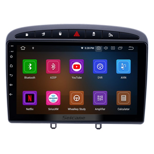 9 inch Android 10.0 HD Touchscreen Radio for 2010 2011 Peugeot 308 408 with GPS Navi USB WIFI Bluetooth music AUX support RDS DVD Player 4G TPMS OBD